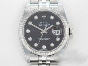Thumbnail von Rolex Datejust 36 36mm 116234 2016 Stahl Weissgold 750 Diamanten Automatik Gold