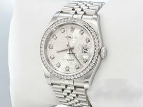 Thumbnail von Rolex Datejust 36 36mm 116244 2018 Stahl Weissgold 750 Diamanten Automatik