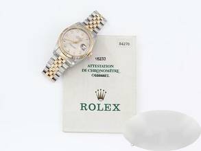 Thumbnail von Rolex Datejust 36 36mm 16233 2001 Diamanten Stahl Gelbgold 750 Automatik Gold