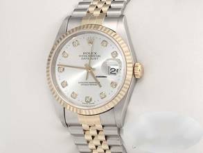 Thumbnail von Rolex Datejust 36 36mm 16233 2001 Diamanten Stahl Gelbgold 750 Automatik Gold