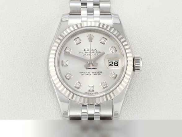  Rolex Lady-Datejust Stahl Weissgold 750 179174 Diamanten Automatik Stainless Steel 18kt White Gold Jubilé-band Chronometer Oyster 