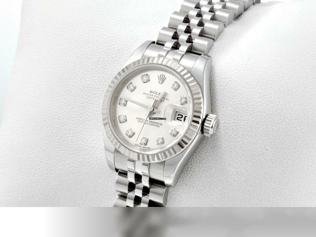 Thumbnail von Rolex Lady-Datejust Stahl Weissgold 750 179174 Diamanten Automatik Stainless Steel 18kt White Gold Jubilé-band Chronometer Oyster