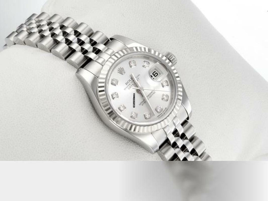 Thumbnail von Rolex Lady-Datejust Stahl Weissgold 750 179174 Diamanten Automatik Stainless Steel 18kt White Gold Jubilé-band Chronometer Oyster