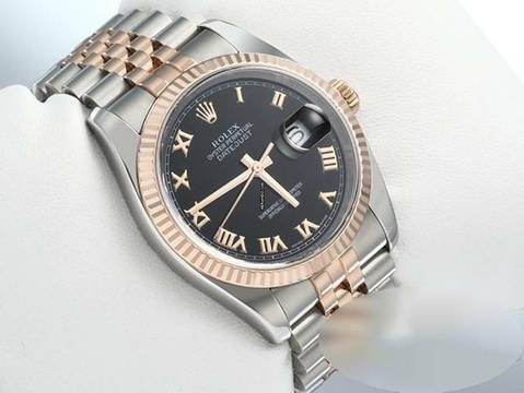  Rolex Datejust 36 36mm 116231 Stahl Rosegold 750 Automatik Gold 