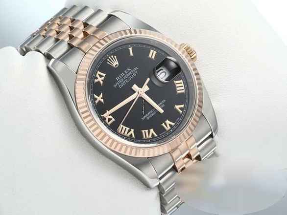  Rolex Datejust 36 36mm 116231 Stahl Rosegold 750 Automatik Gold 