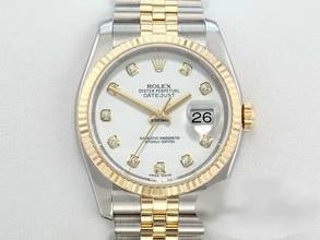 Thumbnail von Rolex Datejust 36 Mm 116233 2013 Diamanten Stahl Gelbgold 750 Automatik