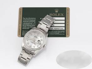 Thumbnail von Rolex Datejust 36 116244 2014 Stahl Weissgold 750 Perlmutt Diamanten Automatik Stainless Steel 18kt White Gold Oyster-band Chronometer