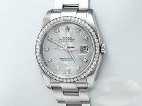 Thumbnail von Rolex Datejust 36 116244 2014 Stahl Weissgold 750 Perlmutt Diamanten Automatik Stainless Steel 18kt White Gold Oyster-band Chronometer