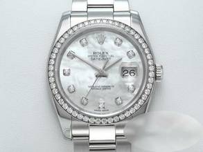 Thumbnail von Rolex Datejust 36 116244 2014 Stahl Weissgold 750 Perlmutt Diamanten Automatik Stainless Steel 18kt White Gold Oyster-band Chronometer