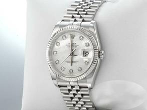Thumbnail von Rolex Datejust 36 116234 2015 Stahl Weissgold 750 Diamanten Perlmutt Automatik Stainless Steel 18kt White Gold Jubilé-ban Chronometer Oyster