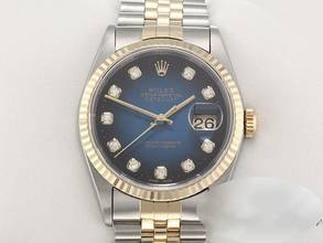 Thumbnail von Rolex Datejust 36 36mm 16233 1997 Stahl Gelbgold 750 Diamanten Automatik Stainless Steel 18kt Yellow Gold Jubilé-band Chronometer Oyster