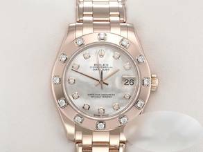 Thumbnail von Rolex Lady-Datejust Pearlmaster 34 81315 2018 Lc100 Roségold 750 Perlmutt Diamanten Automatik