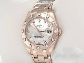 Thumbnail von Rolex Lady-Datejust Pearlmaster 34 81315 2018 Lc100 Roségold 750 Perlmutt Diamanten Automatik