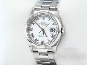 Thumbnail von Rolex Datejust 36 126200 2020 Edelstahl Automatik Herrenuhr Damenuhr Stahl Stainless Steel Oyster-band Chronometer White Dial