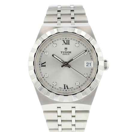  Tudor Royal Day-Date 34 Silver Diamond Dial Like NEW '25 