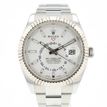  Rolex Sky-Dweller Steel Oyster Silver Dial 