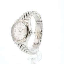 Thumbnail von Rolex Lady-Datejust 28MM Steel Jubilee Fluted Silver Diamond Dial