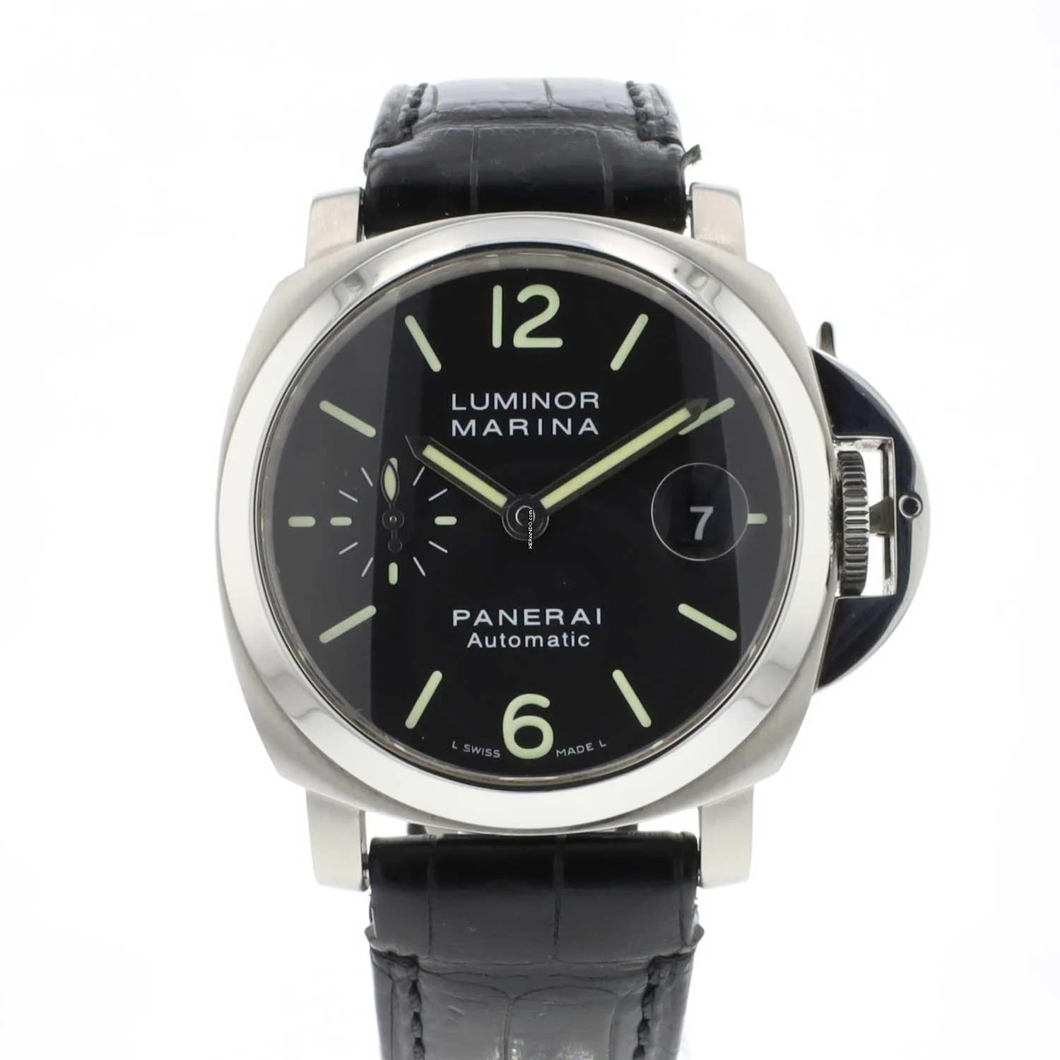  Panerai Luminor Marina Automatic 40 Acciaio Black Dial 