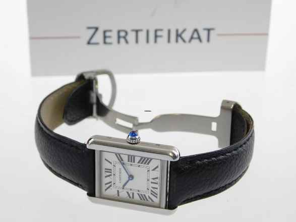  Cartier Tank Solo 31 x 24mm im Top Zustand mit original Band und Faltschließe Cartier Box geliefert in der original Box 