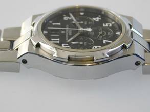 Thumbnail von Vacheron Constantin Overseas Chronograph Automatik Stahl im Top Zustand mit schwarzem Blatt Automatik Chronograph 40mm Kaliber 1137