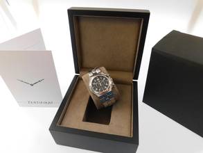 Thumbnail von Vacheron Constantin Overseas Chronograph Automatik Stahl im Top Zustand mit schwarzem Blatt Automatik Chronograph 40mm Kaliber 1137