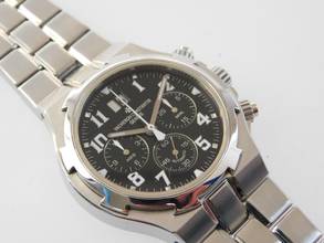 Thumbnail von Vacheron Constantin Overseas Chronograph Automatik Stahl im Top Zustand mit schwarzem Blatt Automatik Chronograph 40mm Kaliber 1137