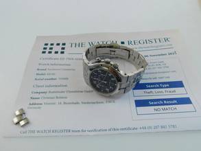 Thumbnail von Vacheron Constantin Overseas Chronograph Automatik Stahl im Top Zustand mit schwarzem Blatt Automatik Chronograph 40mm Kaliber 1137