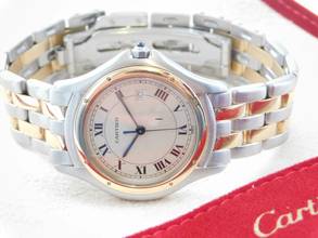 Thumbnail von Cartier Cougar de Panthere XL mit Datum auf 3 Uhr 33mm im Best Zustand mit Cartier Service Etui