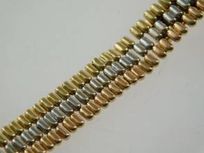 Thumbnail von Cartier Trinity massiv 18 Karat Gelbgold Lady 25 mm original Diamantbesatz und Goldband special Edition very rare