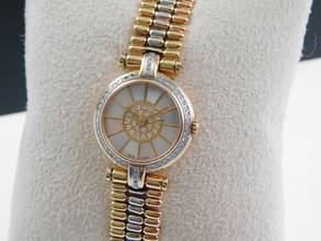 Thumbnail von Cartier Trinity massiv 18 Karat Gelbgold Lady 25 mm original Diamantbesatz und Goldband special Edition very rare