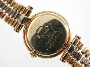 Thumbnail von Cartier Trinity massiv 18 Karat Gelbgold Lady 25 mm original Diamantbesatz und Goldband special Edition very rare