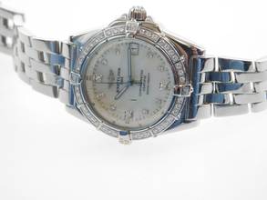 Thumbnail von Breitling Callisto Stahl 36mm mit original Breitling Diamantlünette und MOP Diamond im Best Zustand Factory Diamond Bezel and Dial
