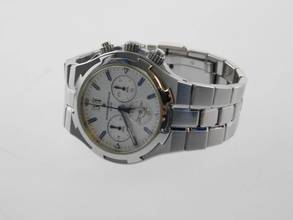 Thumbnail von Vacheron Constantin Overseas Chronograph Automatik Stahl im Top Zustand mit silbernen Blatt