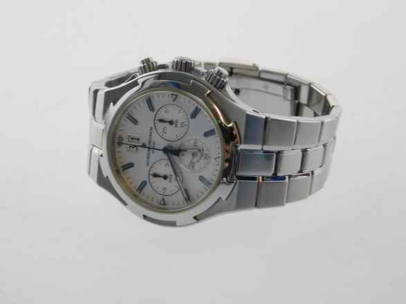  Vacheron Constantin Overseas Chronograph Automatik Stahl im Top Zustand mit silbernen Blatt 
