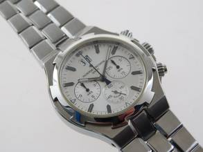 Thumbnail von Vacheron Constantin Overseas Chronograph Automatik Stahl im Top Zustand mit silbernen Blatt