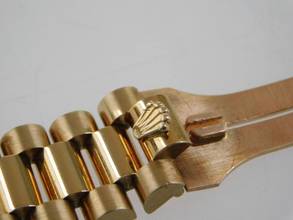 Thumbnail von Rolex Day-Date 36 mit Rolex Service Papieren von 2020 Day-Date 18 Karat Gelbgold im Top Zustand blaues Blatt LC 100 deutscher Wochentag