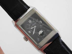 Thumbnail von Jaeger-LeCoultre Grande Reverso Duo im Top Zustand mit Krokoband