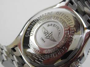 Thumbnail von Breitling Superocean 42 black 1500m im Top Zustand mit Stahlband und Box schwarzes Zifferblatt und Stahlband