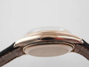 Thumbnail von Rolex Oyster Perpetual 34 Medium massiv 18 Kt Rosegold 34 mm v 1945 im Top Zustand