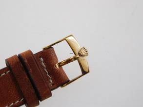 Thumbnail von Rolex Oyster Perpetual 34 Medium massiv 18 Kt Rosegold 34 mm v 1945 im Top Zustand