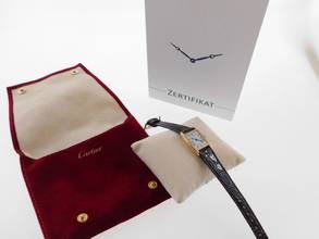 Thumbnail von Cartier Tank Reverso Paris seltenst mit Handaufzug Damenuhr 19 x 27,5mm