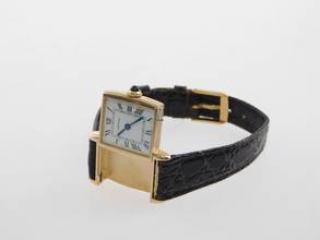 Thumbnail von Cartier Tank Reverso Paris seltenst mit Handaufzug Damenuhr 19 x 27,5mm