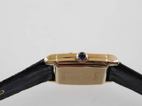  Cartier Tank Reverso Paris seltenst mit Handaufzug Damenuhr 19 x 27,5mm 