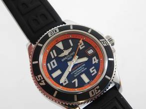 Thumbnail von Breitling Superocean 42 limited Edition orange im Top Zustand Sammler Full Set limitierte Serie No 0758 / 2000