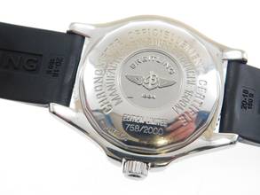 Thumbnail von Breitling Superocean 42 limited Edition orange im Top Zustand Sammler Full Set limitierte Serie No 0758 / 2000