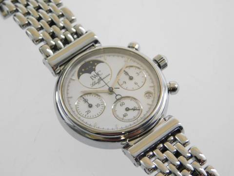  IWC Da Vinci Chronograph Damenuhr mit original IWC Stahlband und Faltschließe wie Neu Top Zustand aus Privatbesitz 