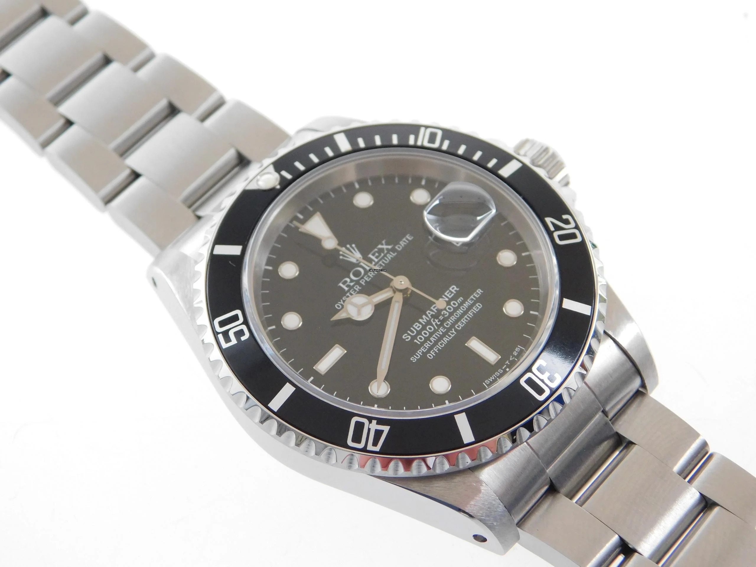  Rolex Submariner Date 16610 LC 100 1993 Tresoruhr im FULL SET Tritium Rarität 