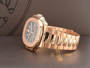 Thumbnail von Patek Philippe Nautilus 5980/1r - Like New Full Set Service Patek