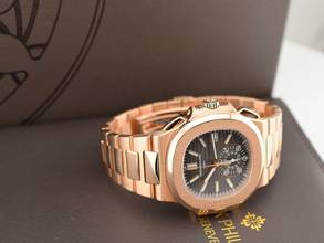 Thumbnail von Patek Philippe Nautilus 5980/1r - Like New Full Set Service Patek