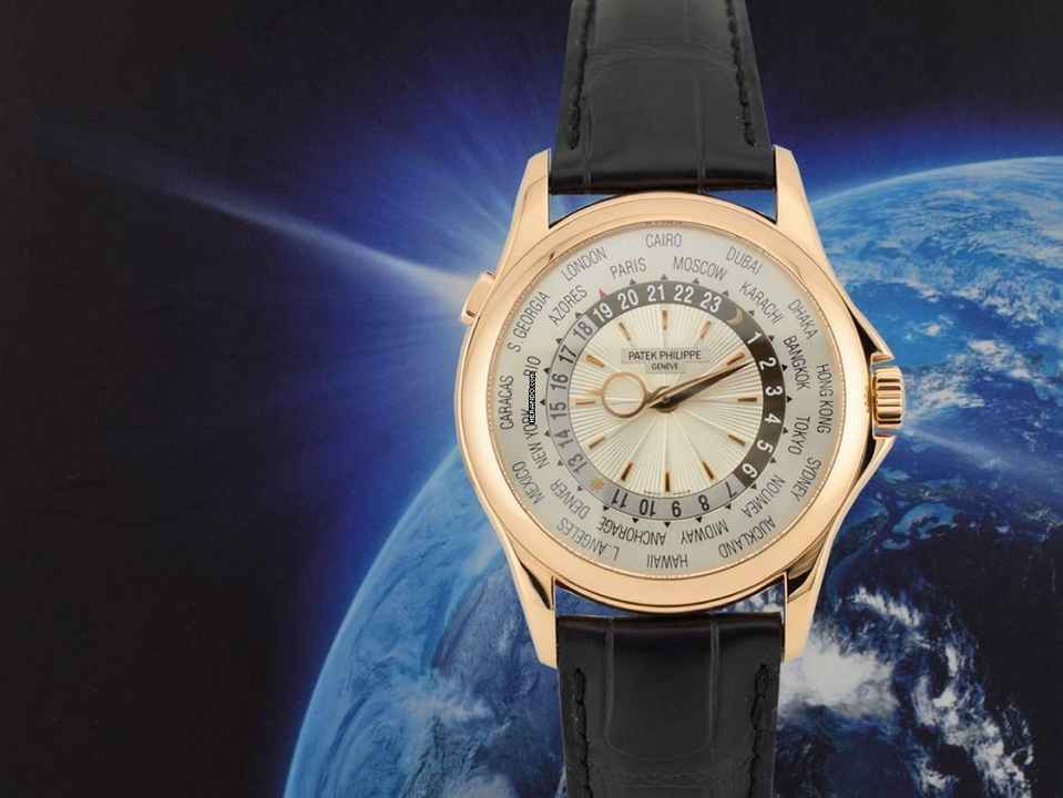  Patek Philippe World Time Complicazioni 5130r-00 Rose Gold World Time Full Set Like New 